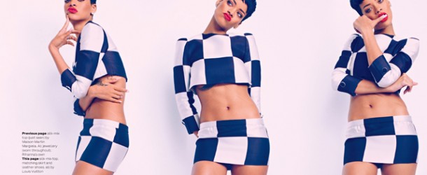 Check Out Rihanna Looking Sexy On The Cover Of “Elle UK” Magazine